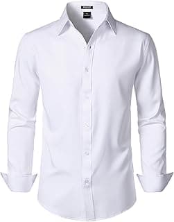 Men's Stretch Soft Slim Fit Dress Shirt