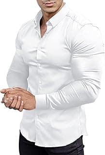 Athletic Slim Fit Long Sleeve Dress Shirt