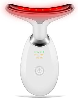 Face and Neck Massager with 7 Color LED Lights