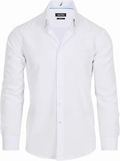 Slim Fit Men's Dress Shirt with 4-Way Stretch