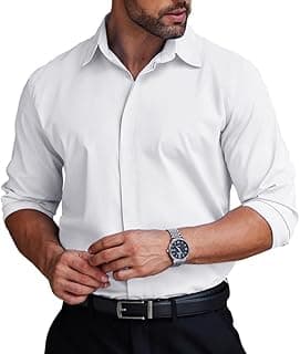 Hidden Button Front Dress Shirt