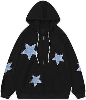 Star Graphic Zip Up Hoodie