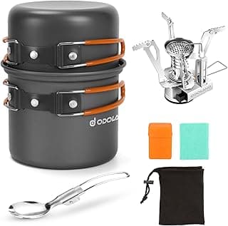 Odoland Camping Cookware Mess Kit