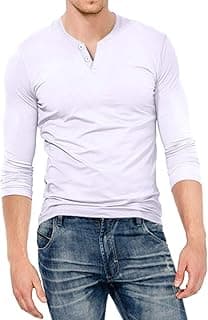 Slim Fit Mens Henley Shirt