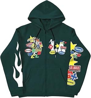 Y2K Graphic Zip Up Hoodie