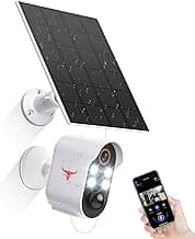 Wireless Outdoor Security Camera with Solar Panel