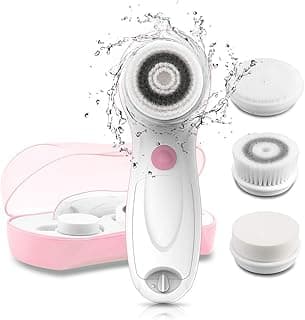 TOUCHBeauty Facial Cleansing & Exfoliator Brush Set with Travel Case