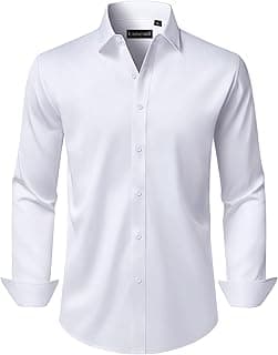 Stretch Long Sleeve Men's Dress Shirt