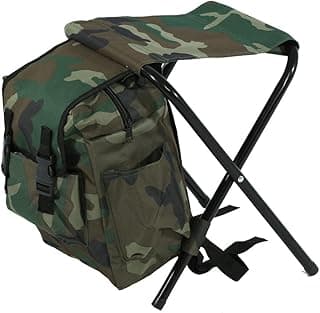 Foldable Outdoor Camping Chair with Cooler and Storage Bag