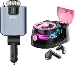 W&O Car Charger and Bluetooth Speaker with Wireless Earbuds