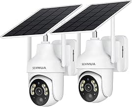 SEHMUA 2K Solar Security Cameras