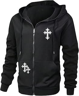 Men's Gothic Zip Up Hoodies