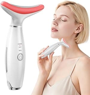LED Face Massager Tool with Red Light Therapy