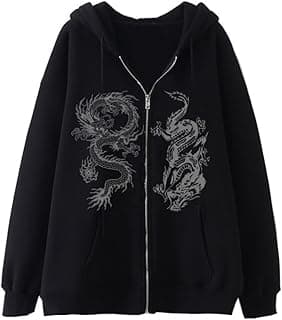 Y2K Oversized Dragon Hoodie