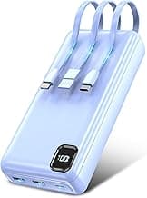 Portable Charger Power Bank with Built-in Cables