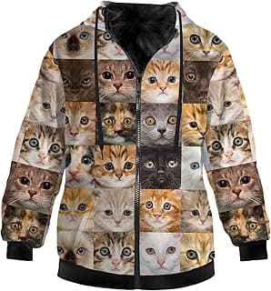 Cozy Fleece Hoodie Cat Jacket