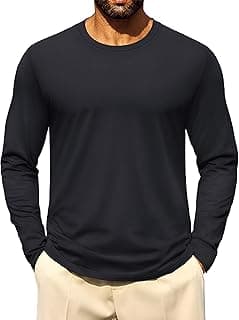 Cotton Crew Neck Long Sleeve T-Shirt