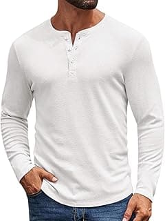Men's Long Sleeve Henley Shirt