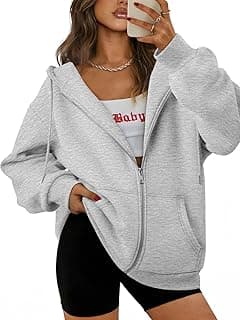 Oversized Women's Fall Zip-Up Hoodie