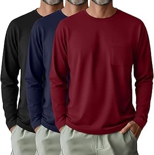 Men's Big and Tall Long Sleeve Shirts 3-Pack