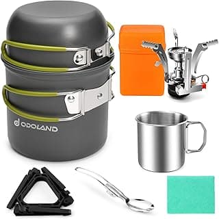 Odoland Camping Cookware Mess Kit