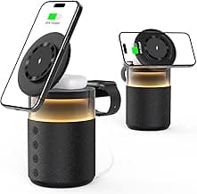 Wireless Charging Station with Bluetooth Speaker