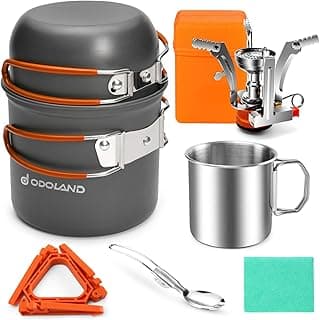 Odoland Camping Cookware Mess Kit