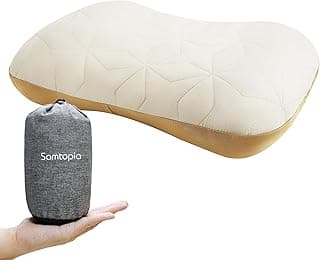 Inflatable Camping Travel Pillow with Removable Cover