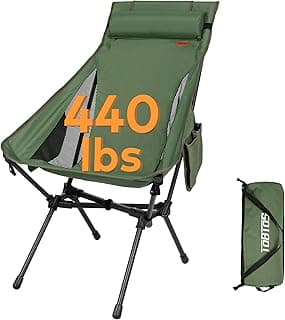 TOBTOS Portable High Back Camping Chair