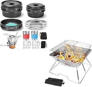 Odoland Camping Cookware Mess Kit