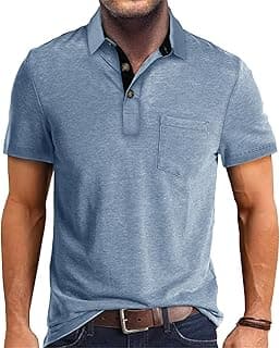 Men's Athletic Polo Shirt with Moisture Wicking