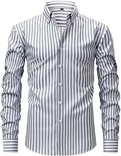 Plaid Men's Casual Dress Shirt