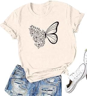 Vintage Butterfly Graphic T-Shirt