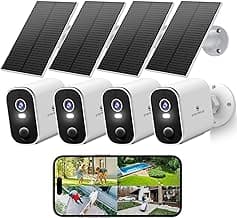 SYMYNELEC Solar Security Cameras Outdoor