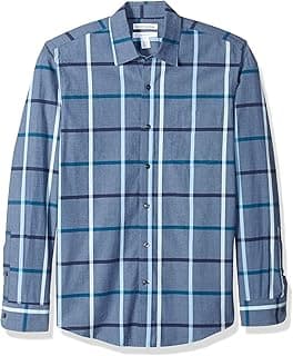 Men's Slim-Fit Long-Sleeve Poplin Shirt