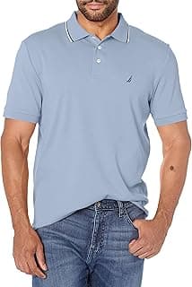 Classic Fit Short Sleeve Dual Tipped Collar Polo Shirt