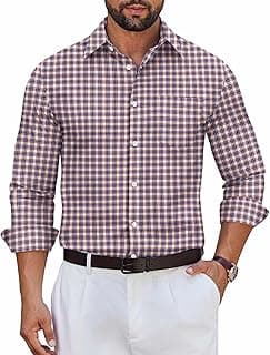 Men's Plaid Dress Shirt