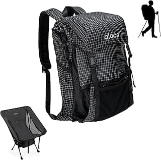 Alocs 3-in-1 Hiking Camping Backpack Chair with Trekking Poles