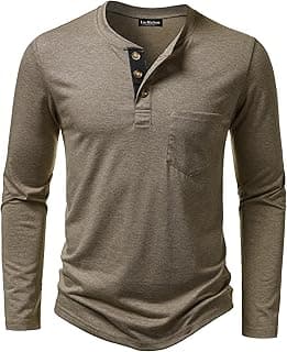 Casual Stretch Slim Fit Men's Henley Shirt