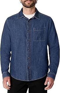 Regular-Fit Long-Sleeve Denim Shirt