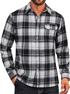 Casual Men's Flannel Plaid Shirt