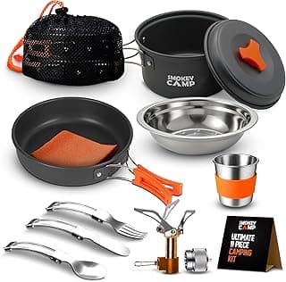 Portable Camping Cookware Set with Stove