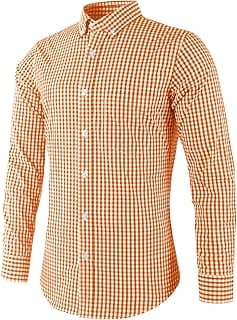 Men's Plaid Casual Dress Shirt