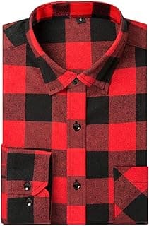 Men's Plaid Checkered Flannel Shirt