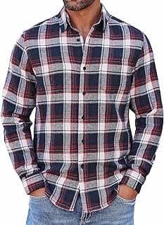 Men's Flannel Button-Down Shirt