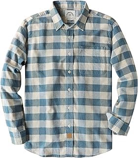 Plaid Flannel Button-Up Shirt for Men