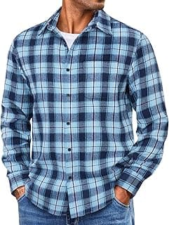 Men's Flannel Plaid Shirt