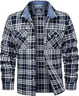 Men's Flannel Button-Up Shirt