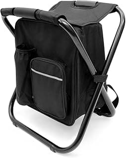 Portable Folding Camping Stool with Cooler Bag